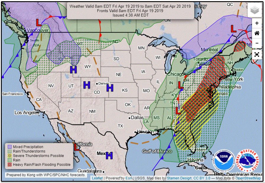 apr 18 - fri fcst map