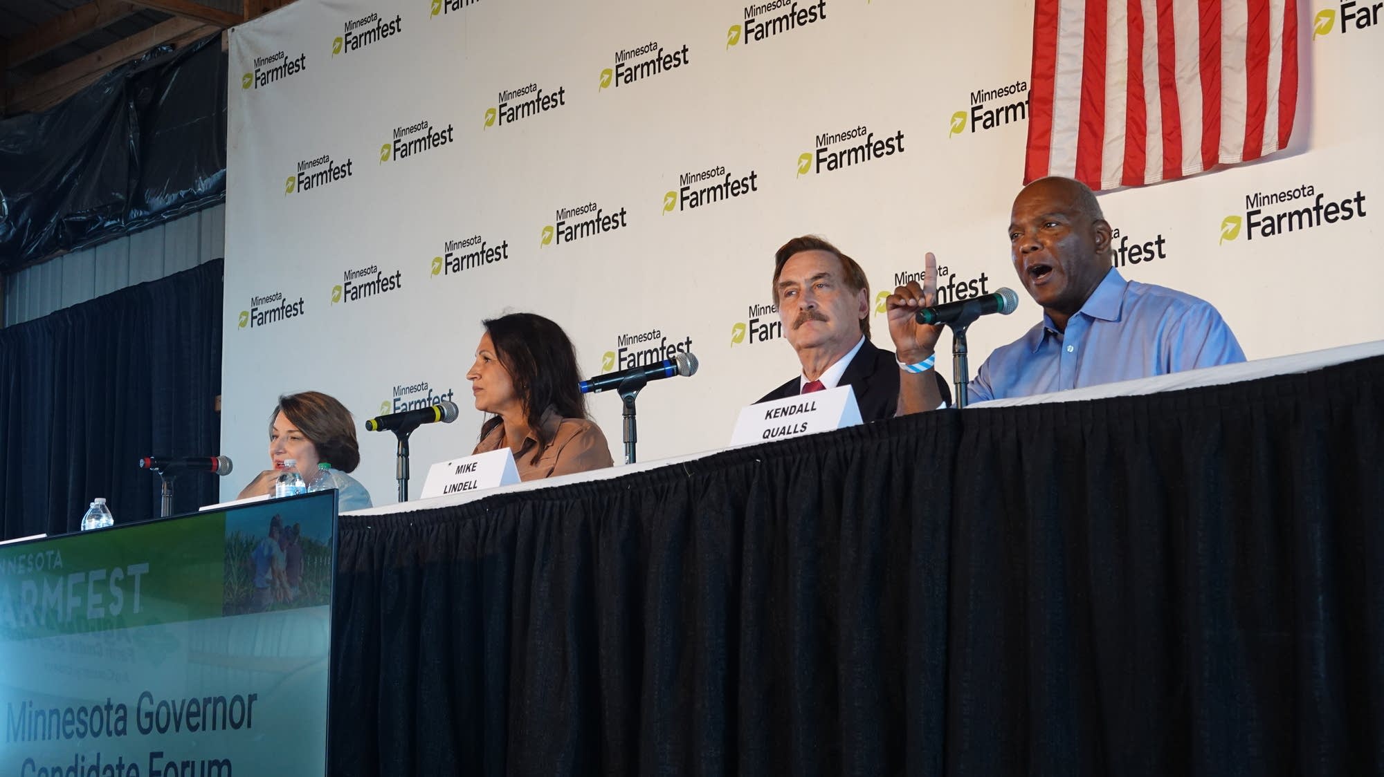 Minnesota governor candidates tangle in Farmfest debate