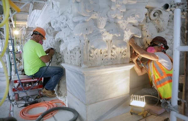 Photos: Behind the scenes of the Capitol face-lift