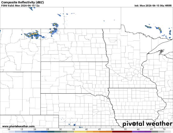 Forecast precipitation Monday 7 a.m. to Tuesday 7 a.m.