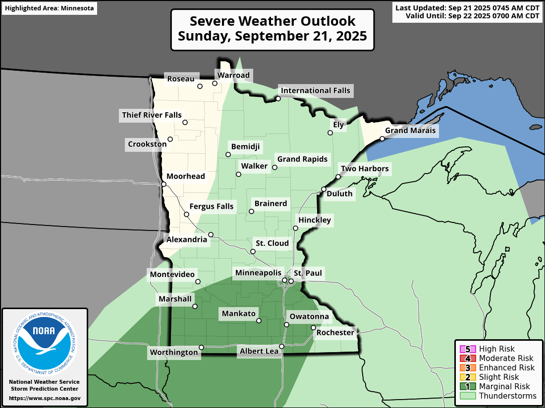 Increased sunshine Sunday with isolated severe storm potential