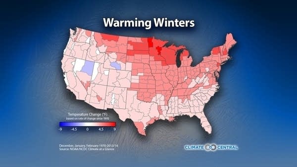 Warming Minnesota winters: 7 degrees warmer since 1970s