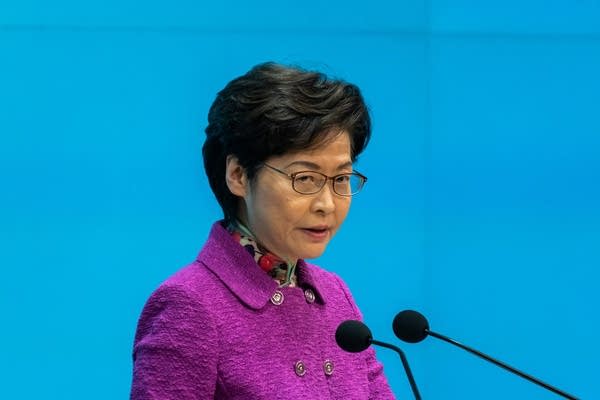 Hong Kong's leader Carrie Lam said officials would meet with companies about their concerns.