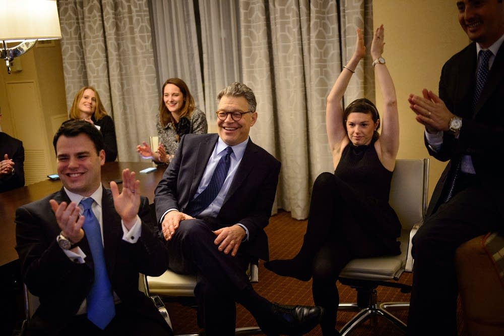 Franken celebrates
