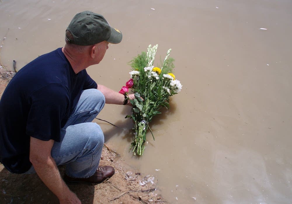 Offering flowers