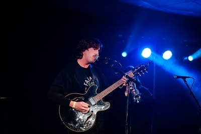 band performing on stage