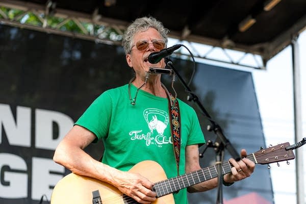 Gary Louris of The Jayhawks performing at The Grand Stage Powered by The Current during Grand Old Day on Sunday, June 4, 2023, in St. Paul, Minn. 
