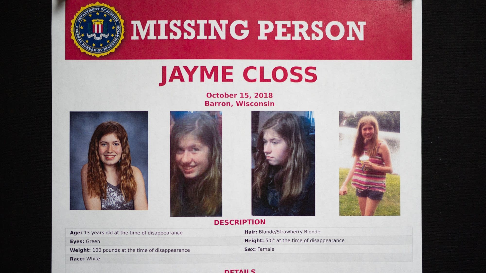Update planned next week in case of missing Wisconsin girl MPR News