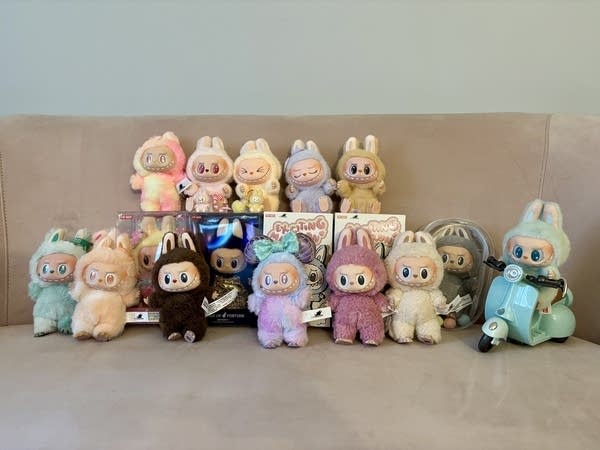A view of Yarima Ramirez's Labubu collection.