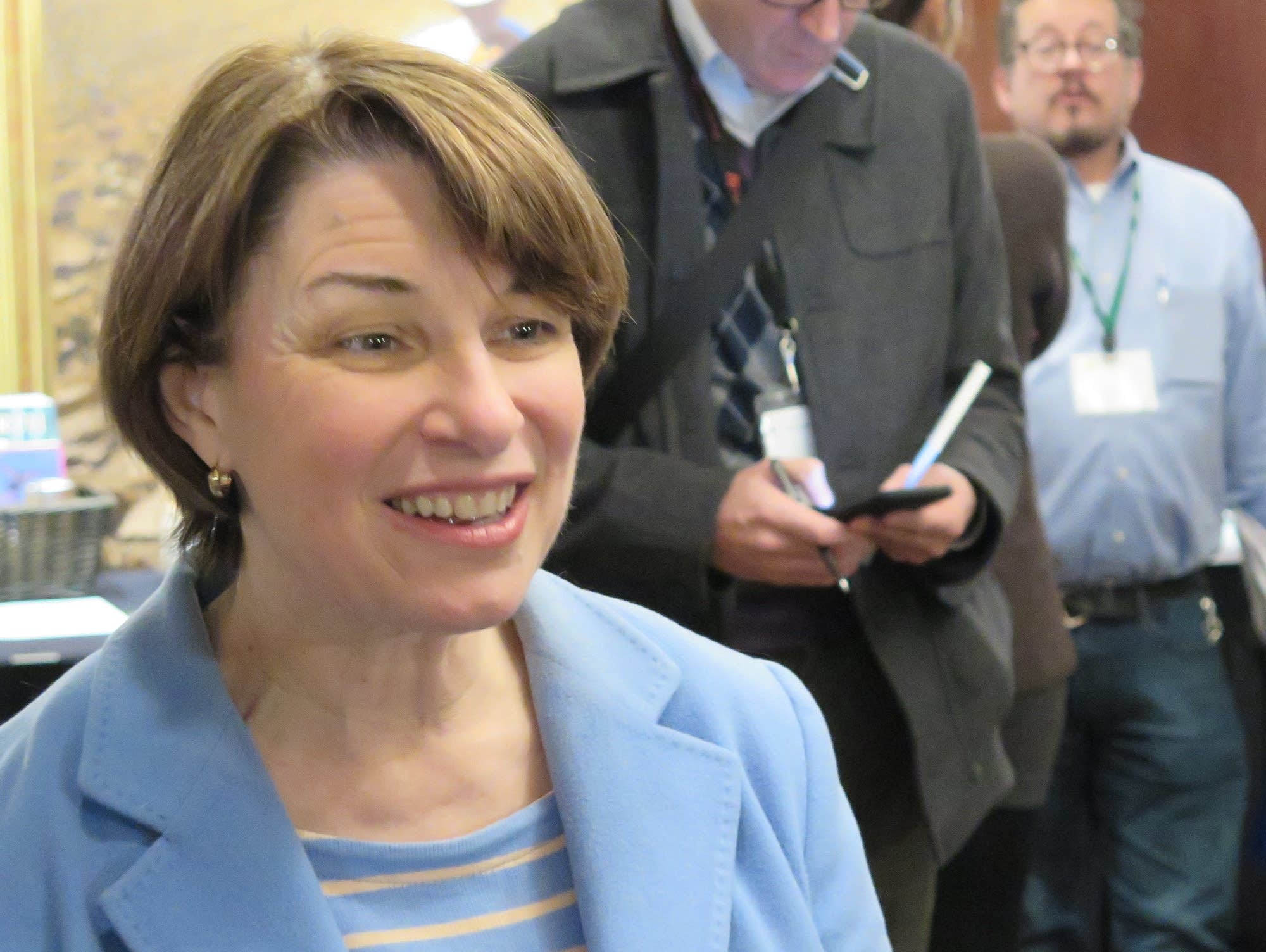 Amy Klobuchar speaks to Iowa Farmers Union