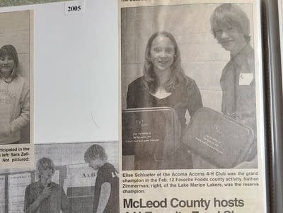 A newspaper clipping