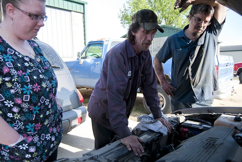 Inspecting the engine