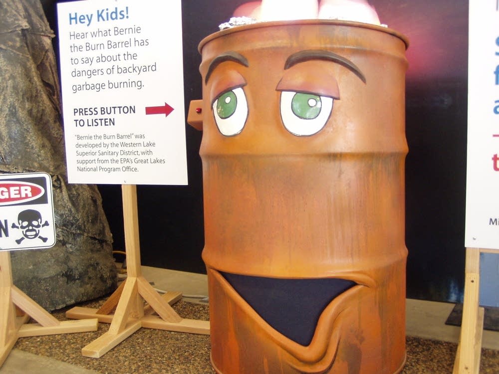 Bernie the burn barrel
