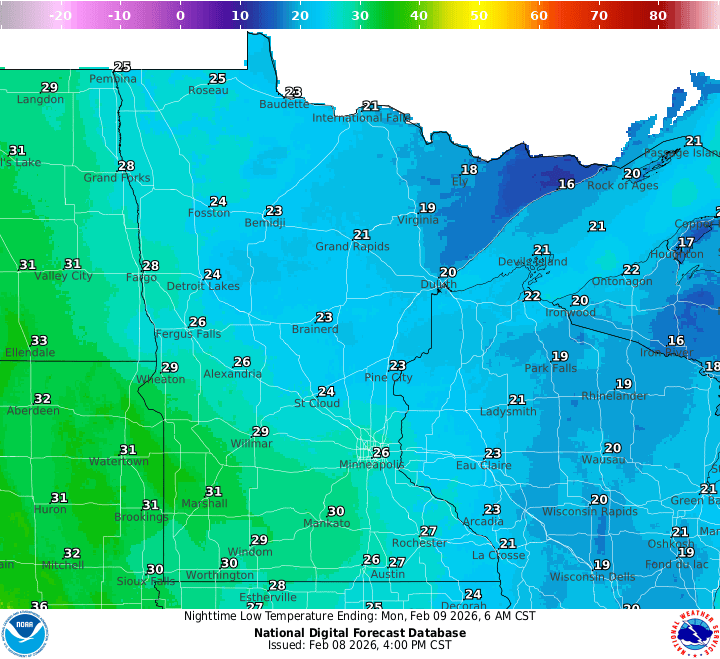 Consistently mild week ahead