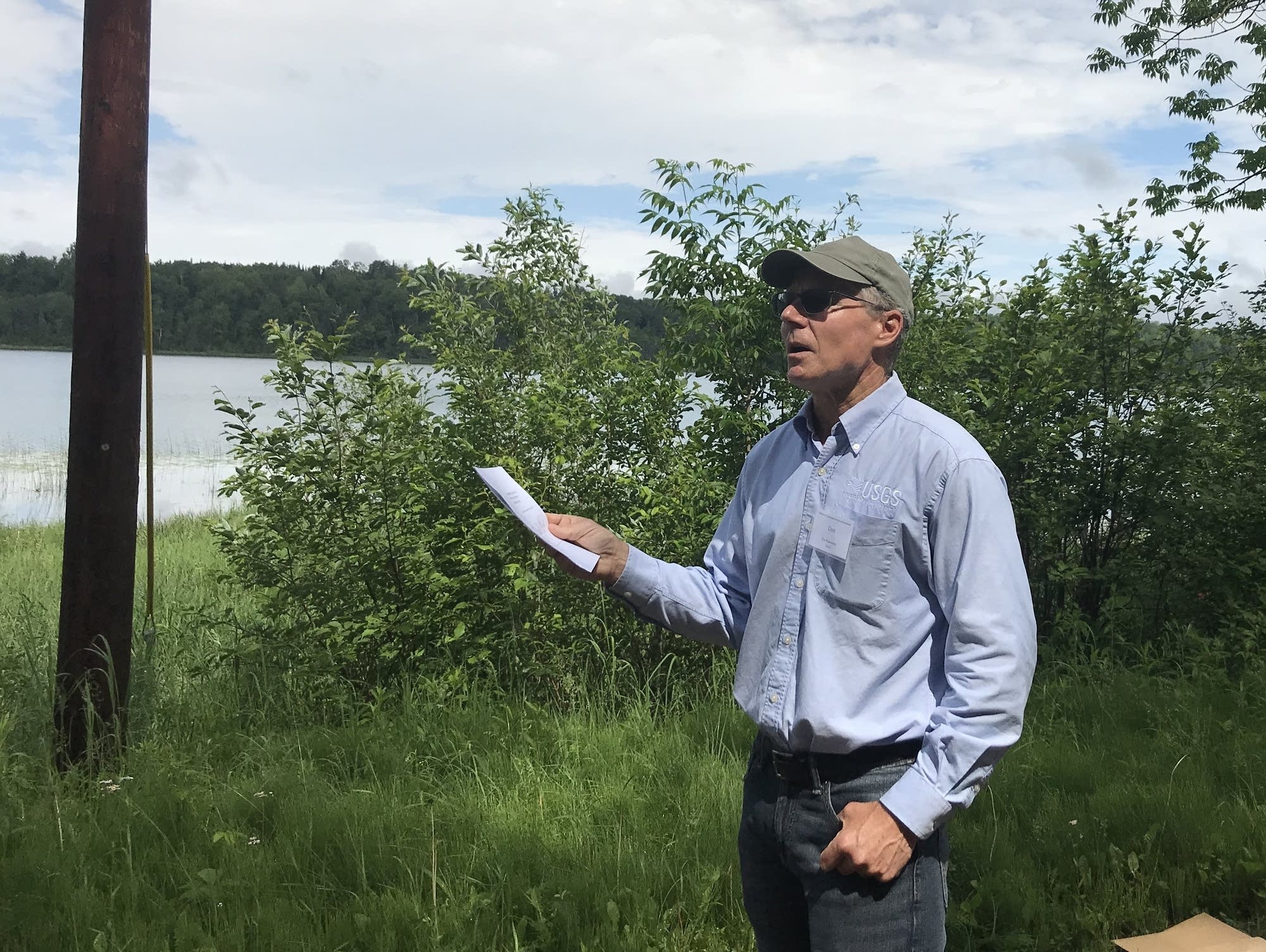Don Rosenberry, a hydrologist with the U.S. Geological Survey.