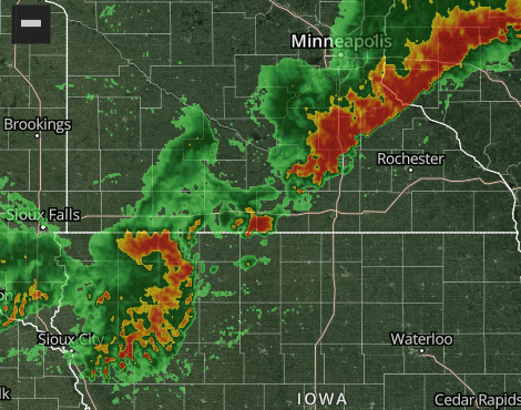 Derecho-level winds slam northwest Iowa; severe storms clip Twin Cities