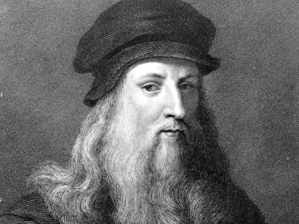 Circa 1510, the Italian painter, sculptor, architect and engineer Leonardo da Vinci, (1452 - 1519). Original Artwork: Engraving by J. Posselwhite after an engraving by Raphael Morghen, (1758 - 1833), after a self-portrait by Da Vinci.