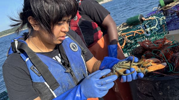 Janelle Anastacio is one of 32 students learning to lobster this summer through Lift All Boats. A few years ago, she said, “I literally did not know what lobstering was at all.”