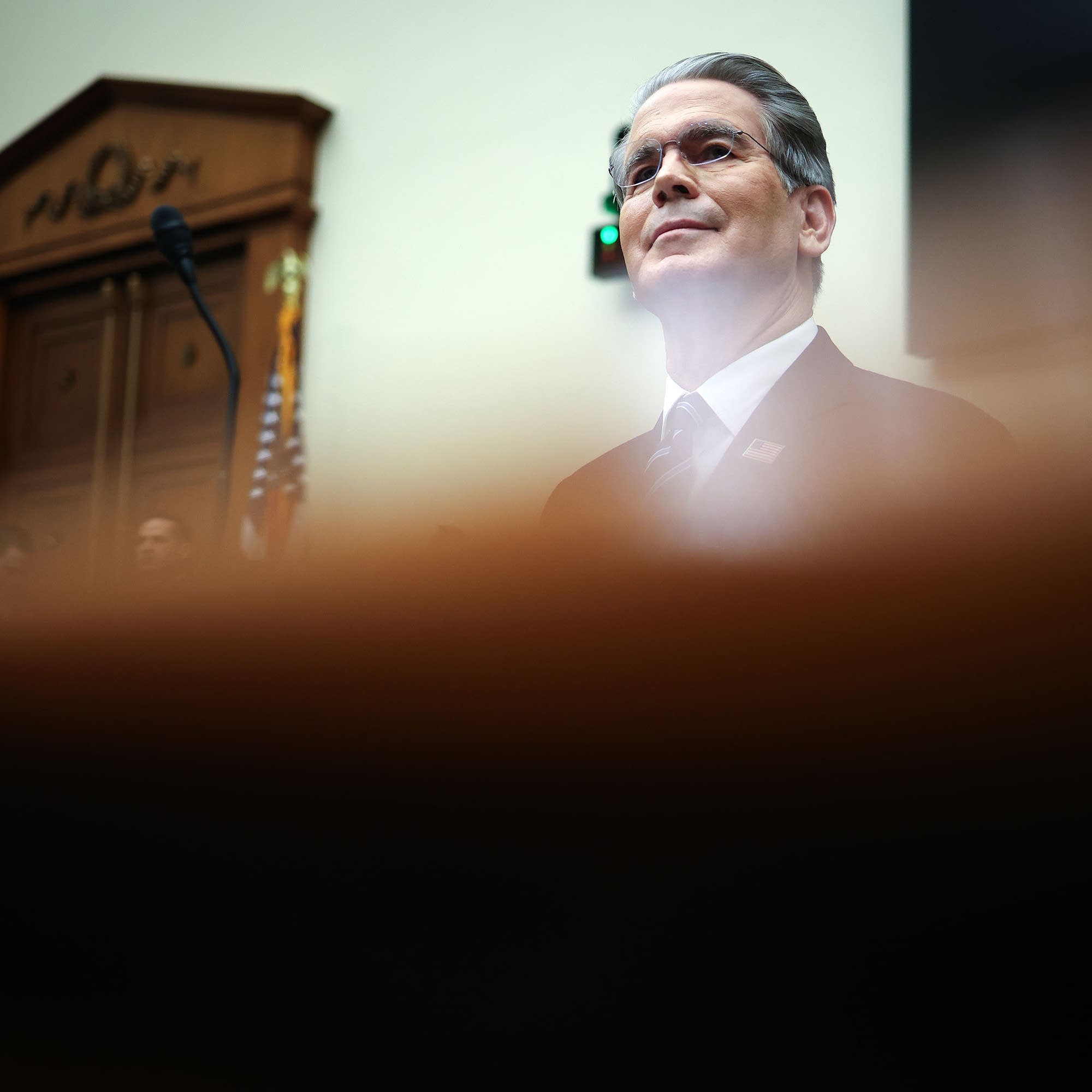 Raised voices at a hearing starring the treasury secretary