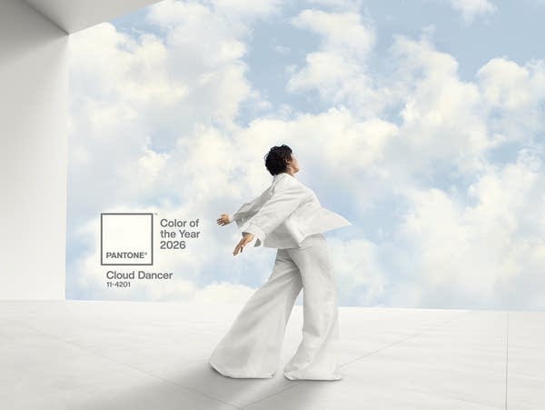 Pantone Color of the Year 2026, PANTONE 11-4201 Cloud Dancer, a lofty white that serves as a symbol of calming influence in a society rediscovering the value of quiet reflection. A billowy white imbued with serenity, PANTONE 11-4201 Cloud Dancer encourages true relaxation and focus, allowing the mind to wander and creativity to breathe, making room for innovation.