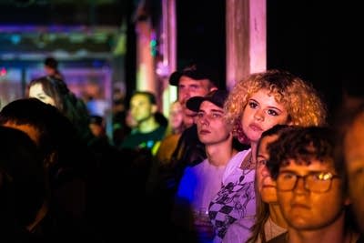 Fans watching performance