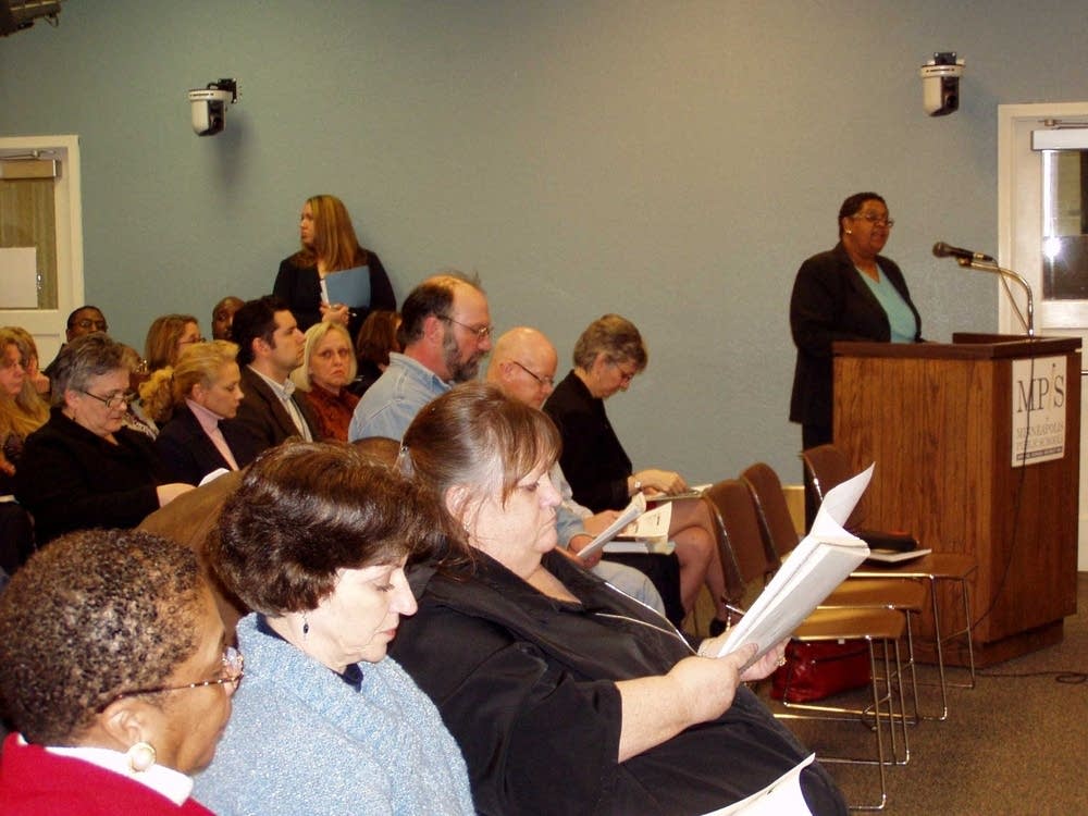 Crowded meeting