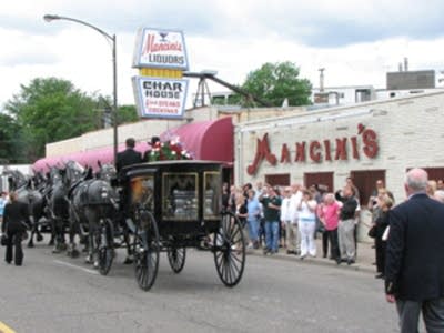 Passing the restaurant