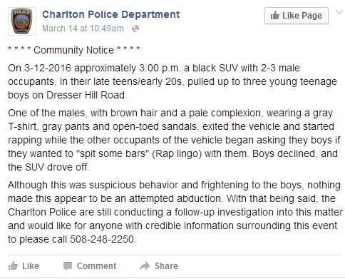 Cops warn  about people issuing rap challenges