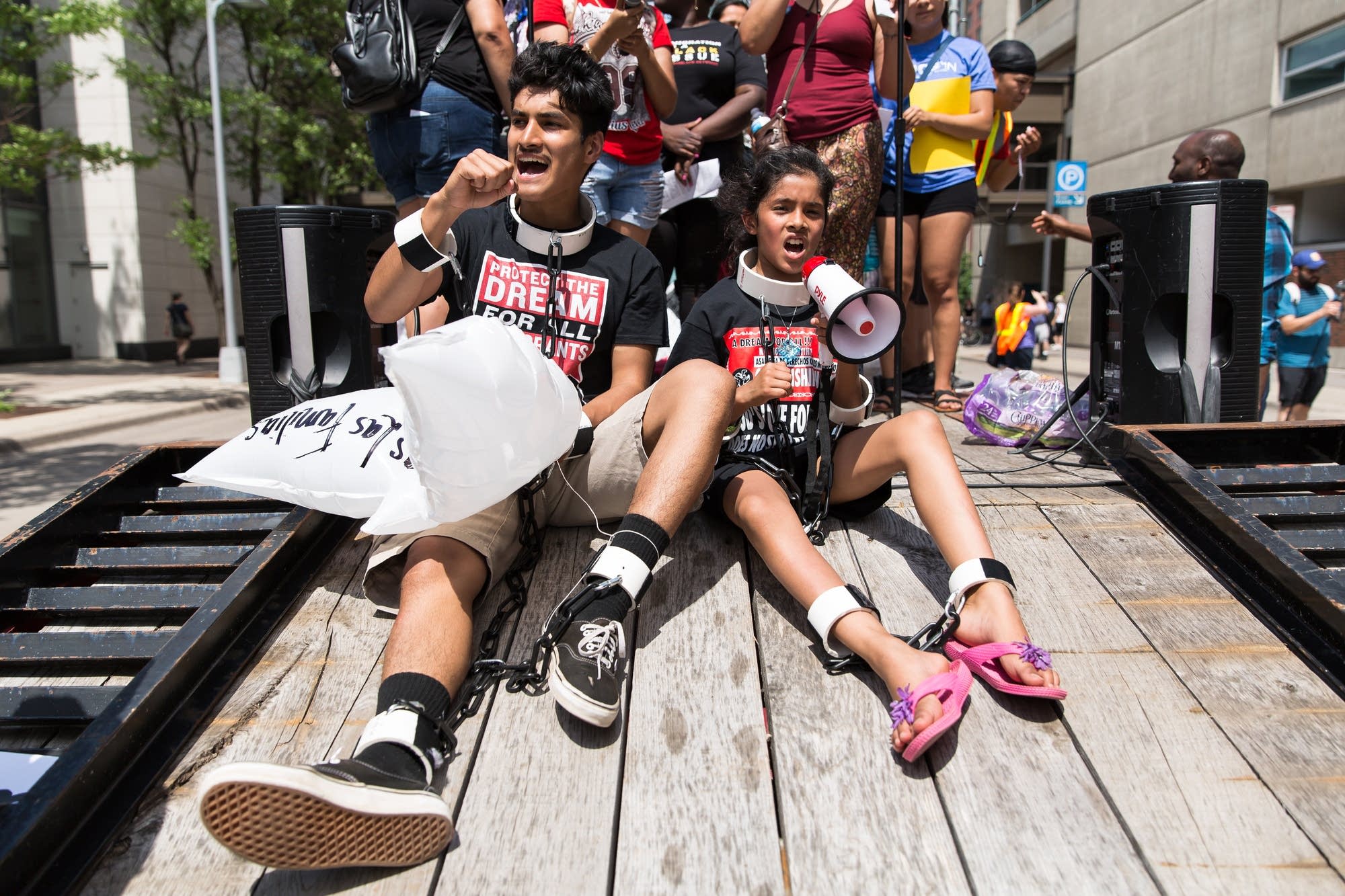James Gutierrez, 15, and his sister Lilah, 8.