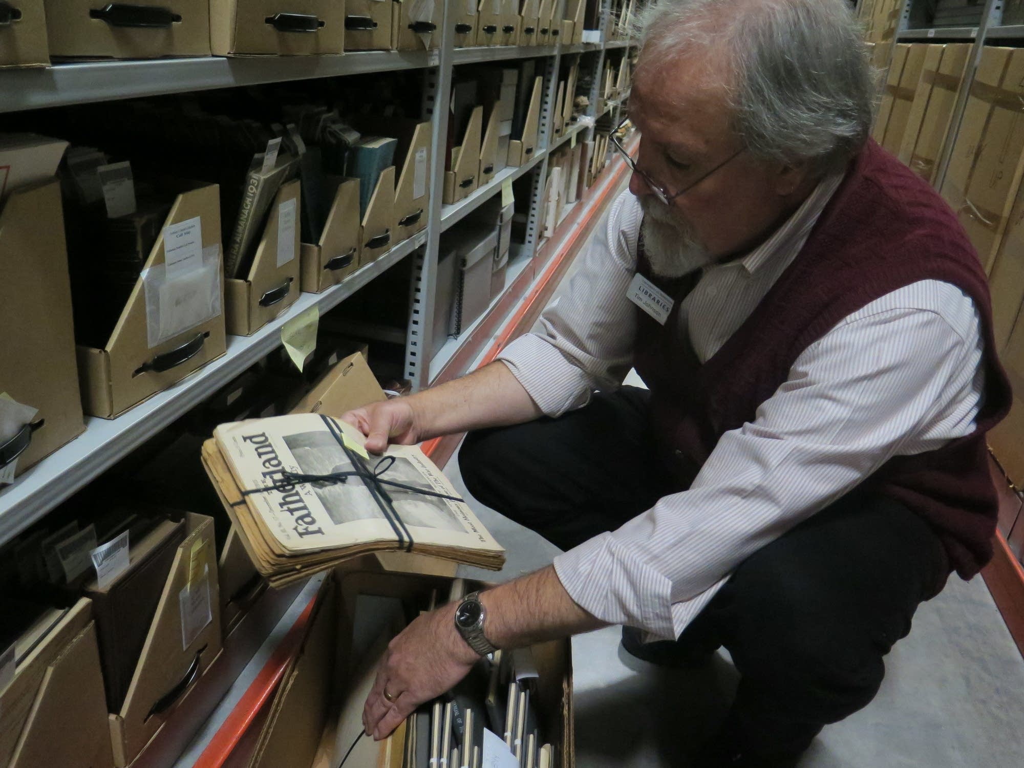 Curator of Special Collections & Rare Books Tim Johnson