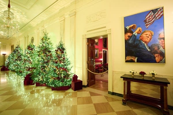 Trump White House decorations for the holidays.