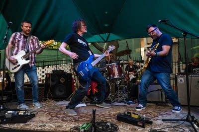 High On Stress performing on stage