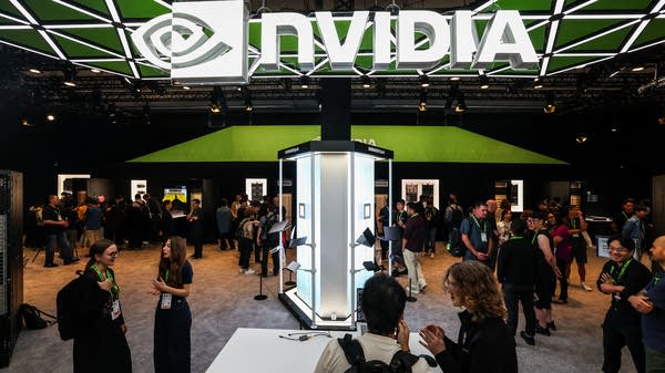 Visitors tour the Nvidia booth during the Nvidia Product Showcase at Computex 2026 in Taipei.
