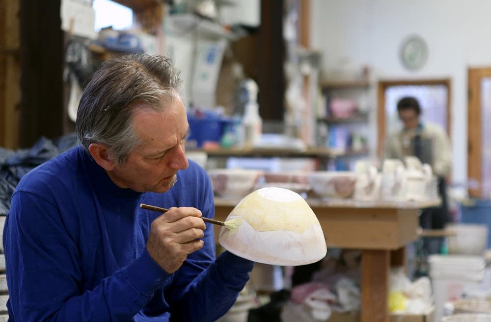 Applying a wax coating