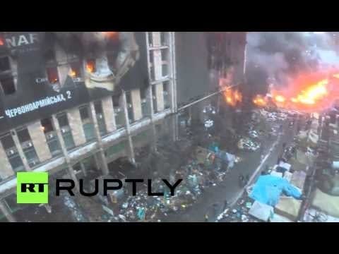 A drone view of Kiev
