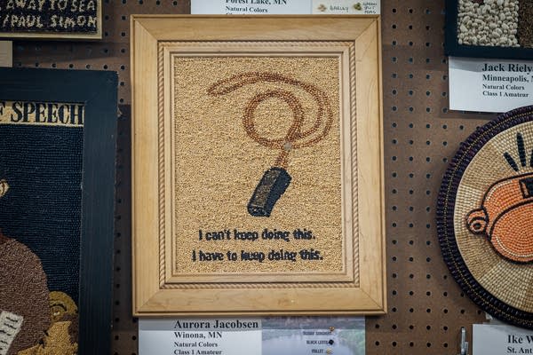 Crop artwork at the state fair