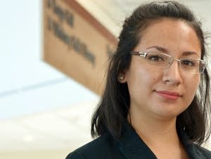 Estefania Navarro is working on her 2nd associate's degree.