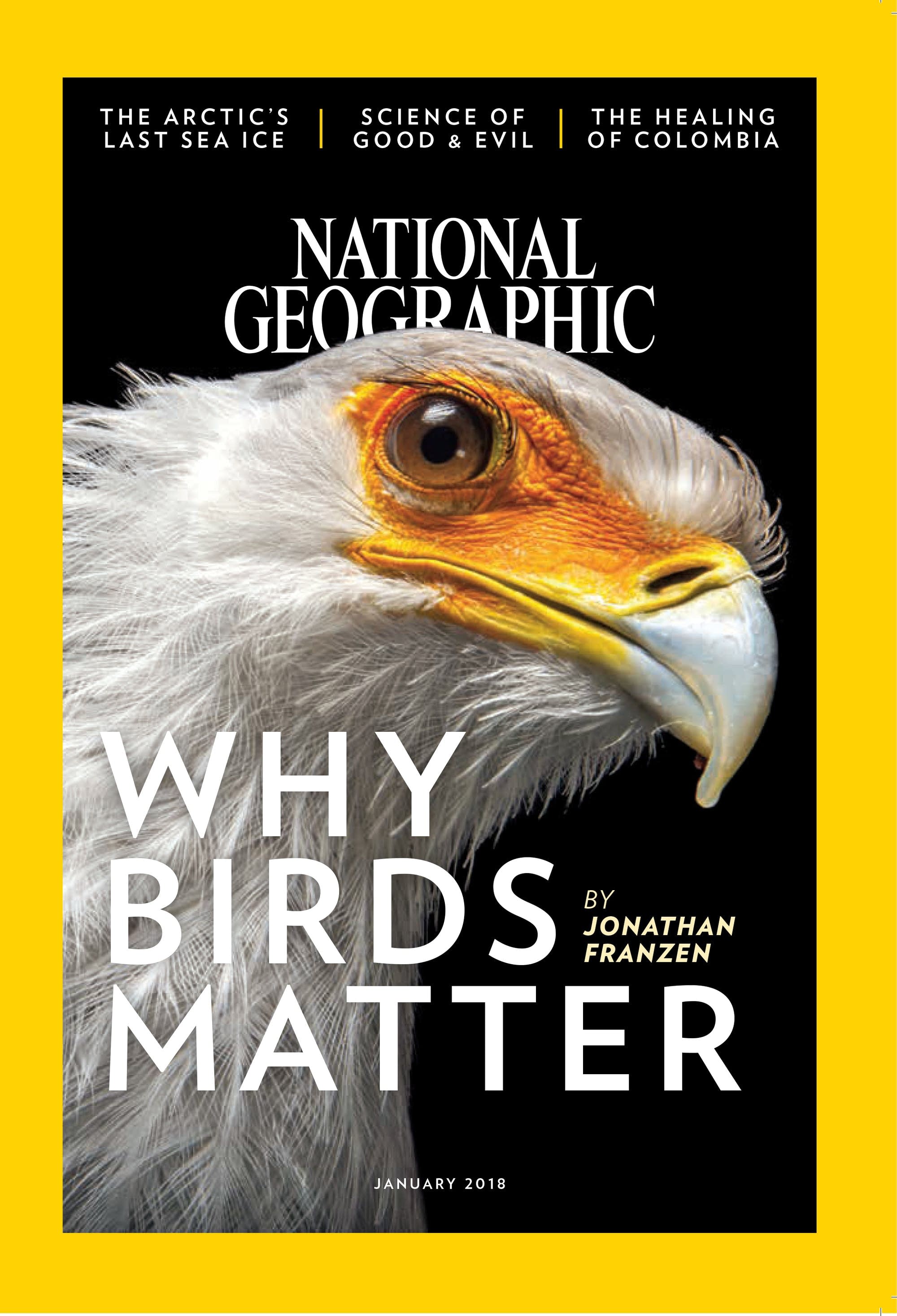 The January 2018 issue of National Geographic