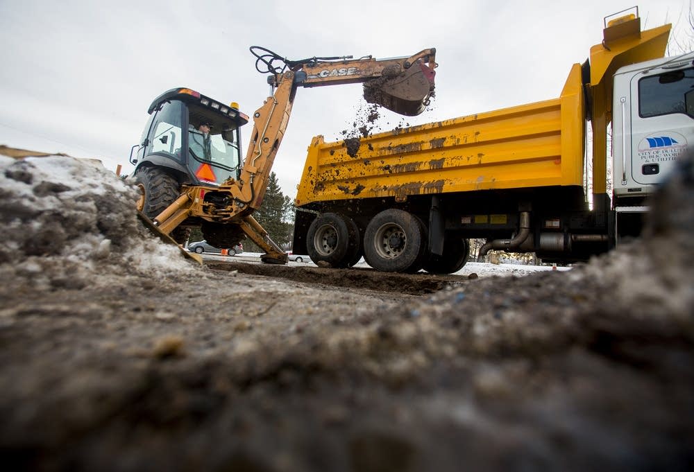 Cleanup after water main break