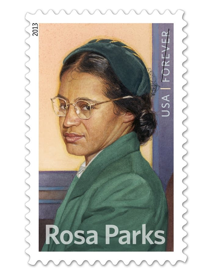 Rosa Parks' commemorative stamp