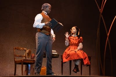 two people performing during dress rehearsal