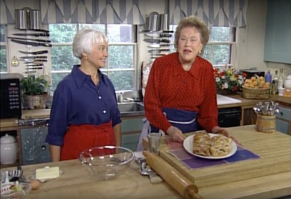 Two women cooking 
