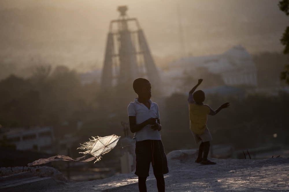Children in Port-au-Prince