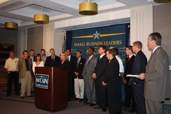 Small businesses for McCain