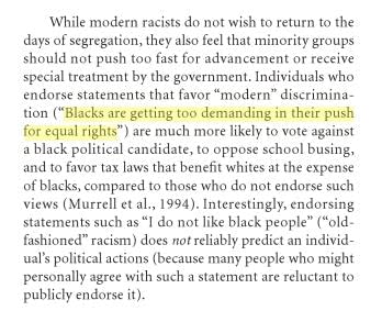How to detect the presence of racism in a vote