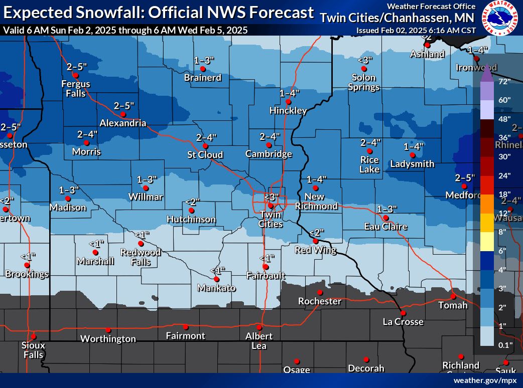 Snowfall potential