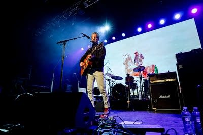 Ike Reilly performing on stage