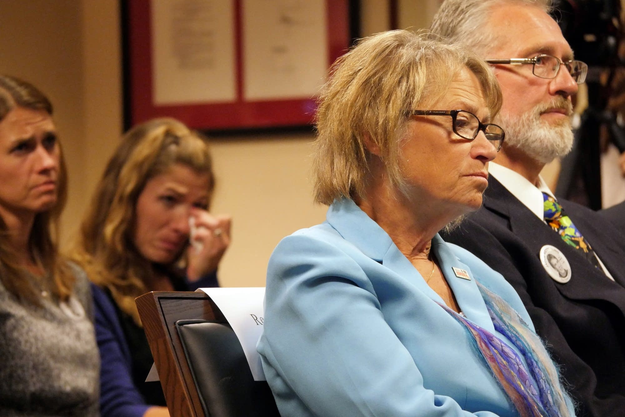 Patty and Jerry Wetterling after the hearing.