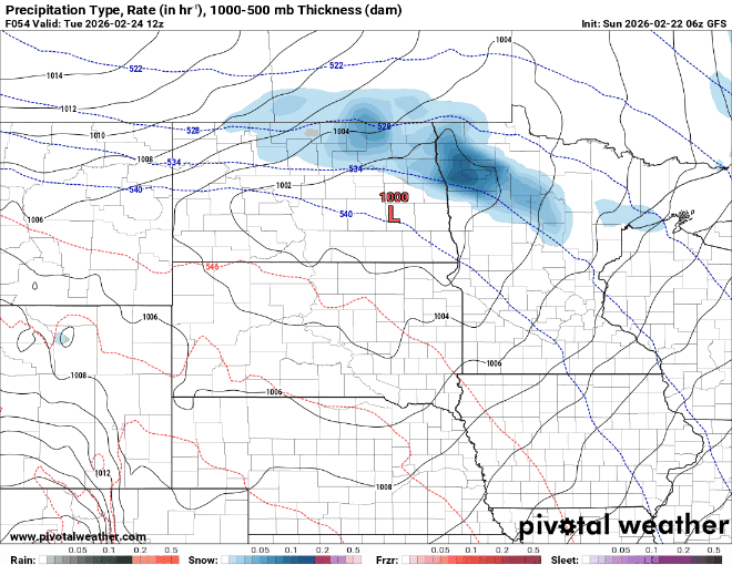 Forecast precipitation Tuesday 6 a.m. to 6 p.m.