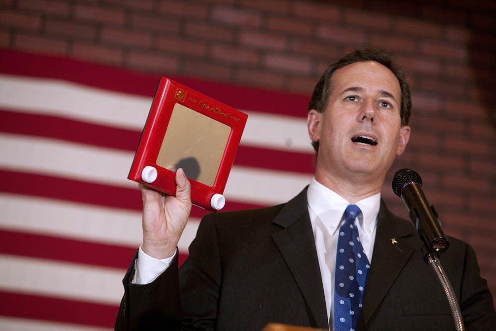 Rick Santorum campaigns in Wisconsin